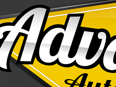 Advanced Auto Center Logo advanced auto logo shield yellow