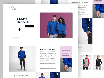 Shopping Landing Page clothes e commerce landing page shopping ui user experience user interface ux website