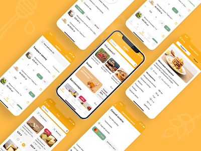 ФерМаг - приложение по доставке фермерских продуктов delivery app marketplace mobile app ui design ux design