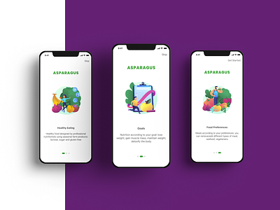 ASPARAGUS Delivery App delivery app mobile app mobile design ui design ux design