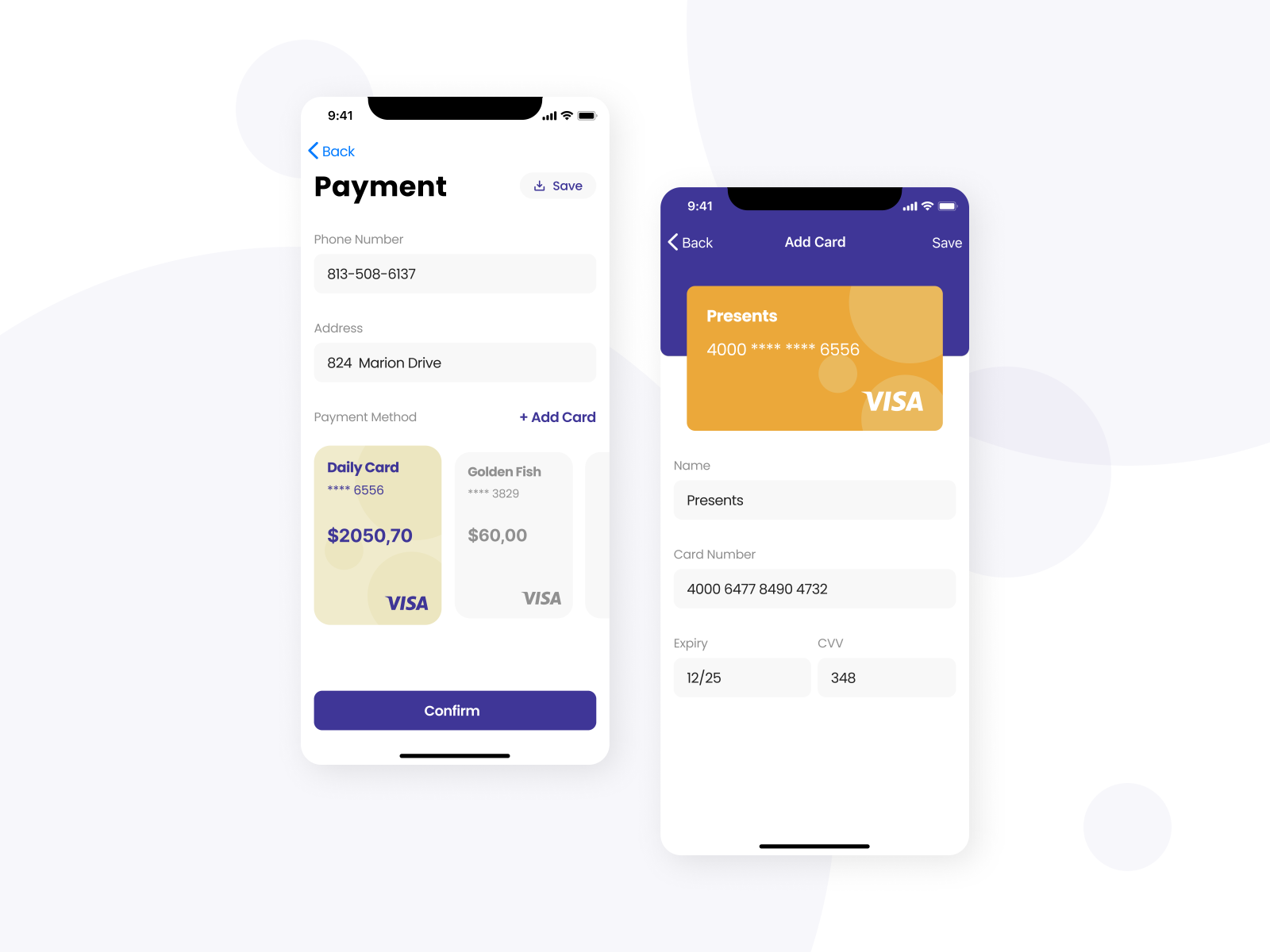 how to add a payment card to app store