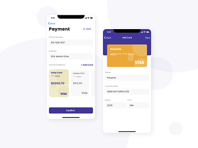 Add a Card at Payment App appdesign mobile app payment app ui uidesign uxuidesign