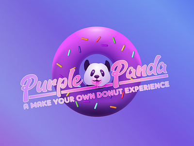 Purple Panda Final affinity branding design gradients graphic design ipad logo vector