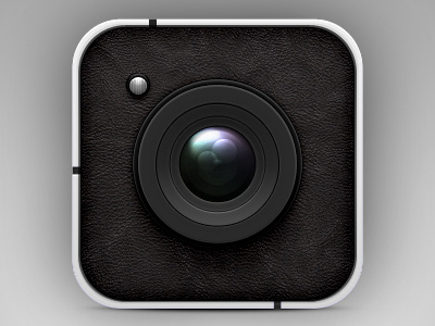 Vector Camera Icon (PSD) art camera design detail icon leather lens lense photoshop psd quality texture vector