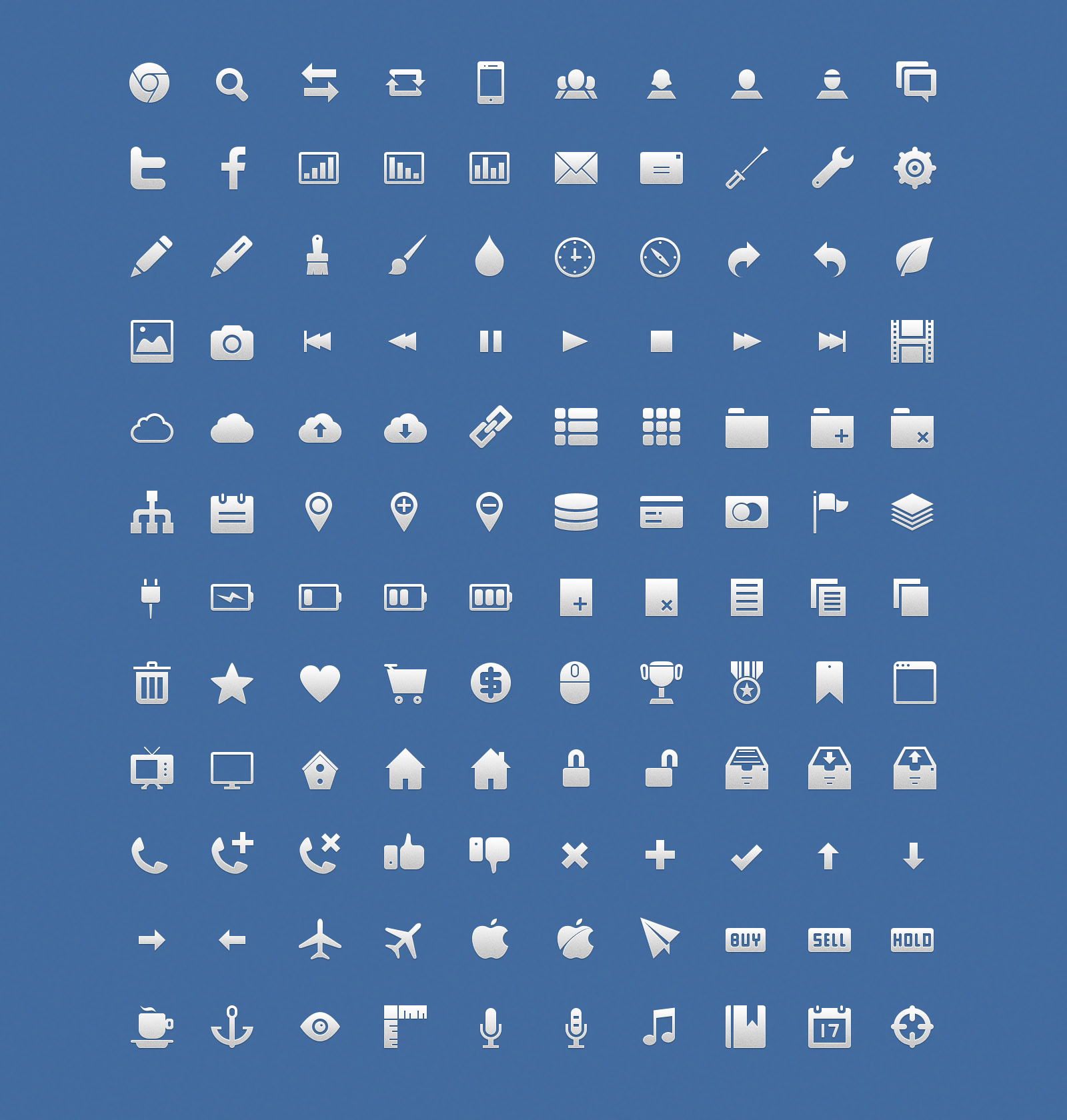 Application Icon Set (PNG, PSD, CSH) Free Icon Download