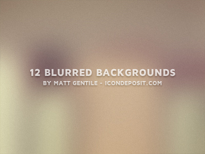 12 Blurred Backgrounds