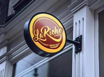 La Riche Bakery Logo Design brand branding creative desain design illustration ilustrasi logo ui vector