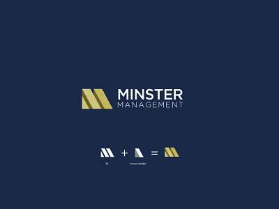 minster management logo best logo branding branding and identity design graphic icon logo logo designer logodesign minimal minimalist textlogo typography