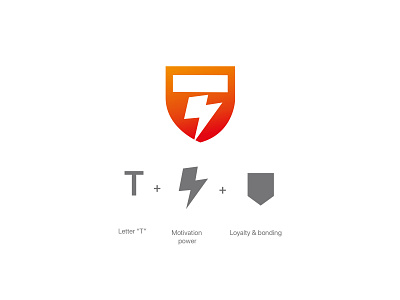 T letter merged logo