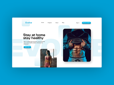 Evolve landing page