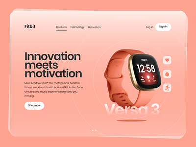 Fitbit Landing page redesign concept
