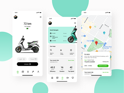 Ather EV Scooter App Concept aeather app automobile branding charging dashboard app design electric ev graphic graphic design ios minimal minimalist scooter ui ux