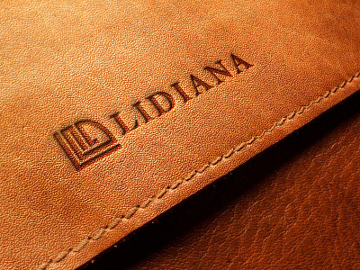mockup for a leather products comapny branding logo