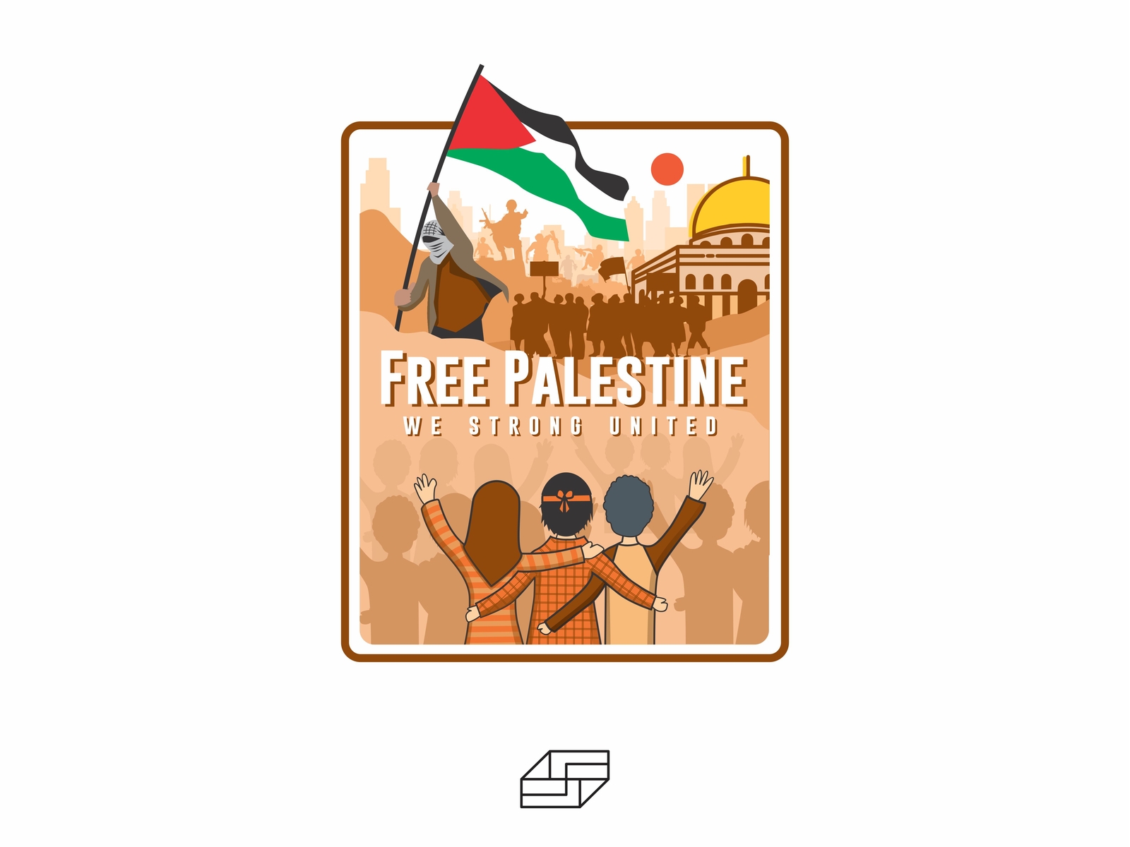 DESIGN ILLUSTRATION FREE PALESTINE by Sachrul Rama on Dribbble