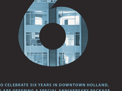 6th Anniversary Poster anniversary design hotel poster typography