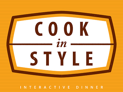 Cook In Style cook design dinner event poster typography