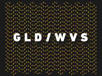 GLD/WVS black gif gold waves white