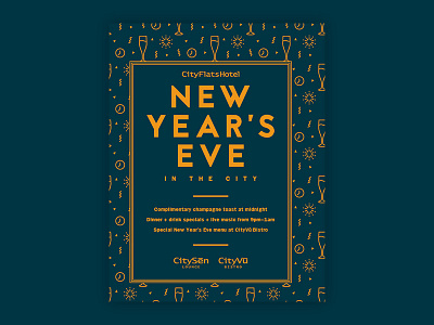 NYE Flyer city eve flyer hotel new poster years