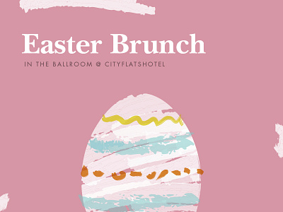 Easter Brunch brunch decoration easter egg poster