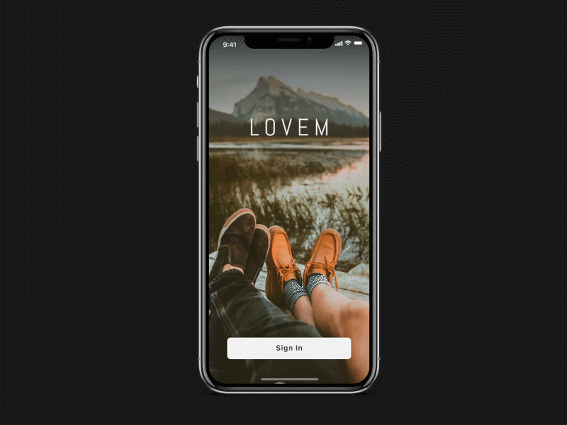 Daily UI #001 - Sign Up aftereffects animation app dailyui dark theme dark ui figma iphonex pro100challenge protopie prototyping signin signup ui