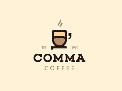 Comma coffee logo line branding coffee coffee icon coffee logo coffee logo icon comma coffee comma logo creative cup logo design icon illustration line art logo logo designer تصميم لوقو شعار شعار قهوه شعارات لوقو