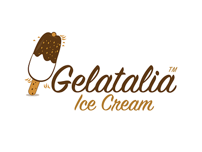 Gelatalia Logo ai branding concept creative design flat ice ice cream icon illustration inspiration logo vector