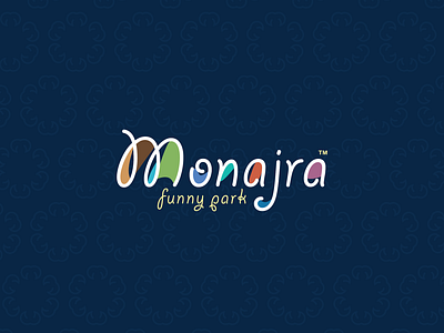 Monagra Logo ai animal app branding color concept creative design flat funny icon illustration lettering logo park type typography vector