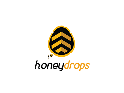 Honey drops Logo ai app bee branding color concept creative design drops flat honey icon illustration inspiration logo type typography ui ux vector