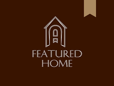 Featured Home Logo app branding concept creative design featured flat food home icon identity illustration inspiration lettering logo minimal type typography ui ux