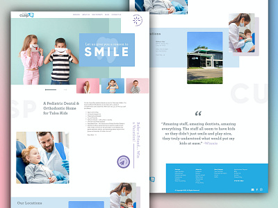 On The Cusp Pediatric Dentistry web webdesign website design