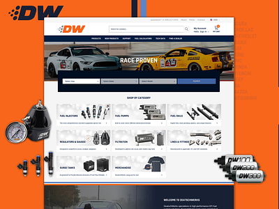 DeatschWerks Website Design & Development parts racing shopify website