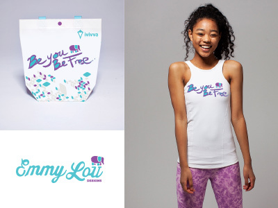 Emmy Lou + Ivivva Fundraising Promo clothing logo screen printing