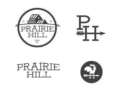 Prairie Hill Logo Concept brand identity farmhouse modern