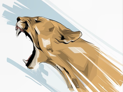 Puma Illustration adobeideas animal illustration intuoscreativestylus puma vector wacom wise