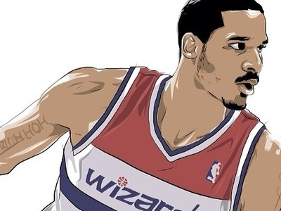 Trevor Ariza Illustration adobeideas ariza basketball illustration intuoscreativestylus nba vector wacom wizards