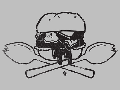 Fast Food Arms Race buns burger cheeseburger fast food grease pickle skull spork