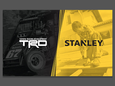 TRD/Stanley Proposal Cover black cover gradient proposal racing stanley tools toyota yellow