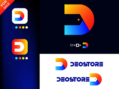 Deostore eCommerce shop logo design