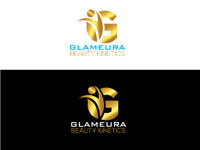 GLAMURA Luxury fashion logo brand design flat graphic graphic design icon identity logo logodesign vector