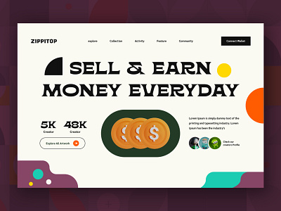 Crypto Currency Buy Sell - Website Landing Page ape apenft bitcoin brutalism crypto cryptocurrency ethereum frasurbane landing minimal nft nft collection nft marketplace nftwebsite token ui ui design uiux webdesign website