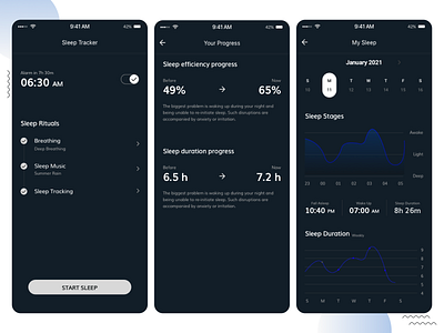Sleep Tracker design love sleep app sleep tracker ui ux