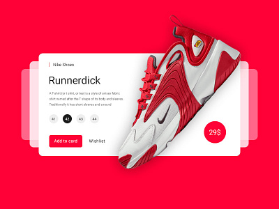 Product Card UI UX Design / Nike