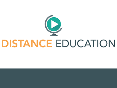 Distance Education Branding branding distance education globe logo online learning wordmark