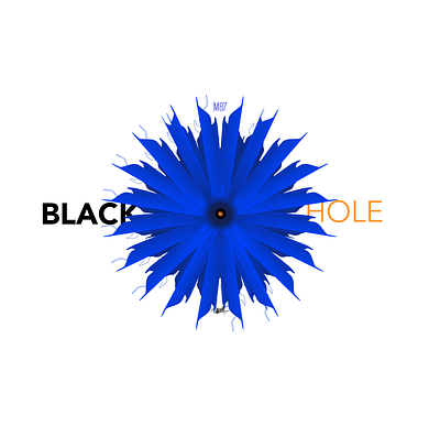 Black Hole M87 adobe adobe illustrator art black blackhole blue design dribbble illustration invite space vector