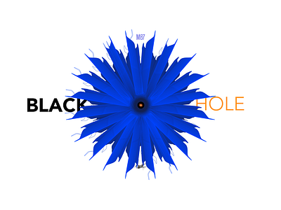 Black Hole M87 adobe adobe illustrator art black blackhole blue design dribbble illustration invite space vector