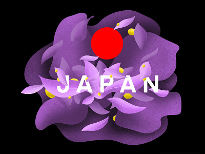 JAPAN art design dribbble hello illustration invite japan japanese art logo procreate