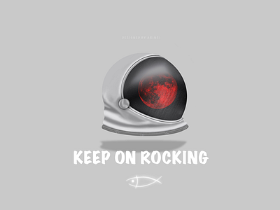 Ömer Balık - Keep On Rocking Design design dribbble houston jaxa nasa planet procreate space