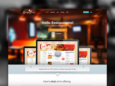 eHungry redesign app food icon interface menu ordering pizza redesign responsive service ui