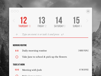 Calendar App