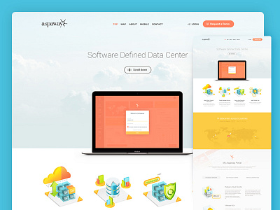 Aspaway cloud dashboard datacenter management online saas server startup tech